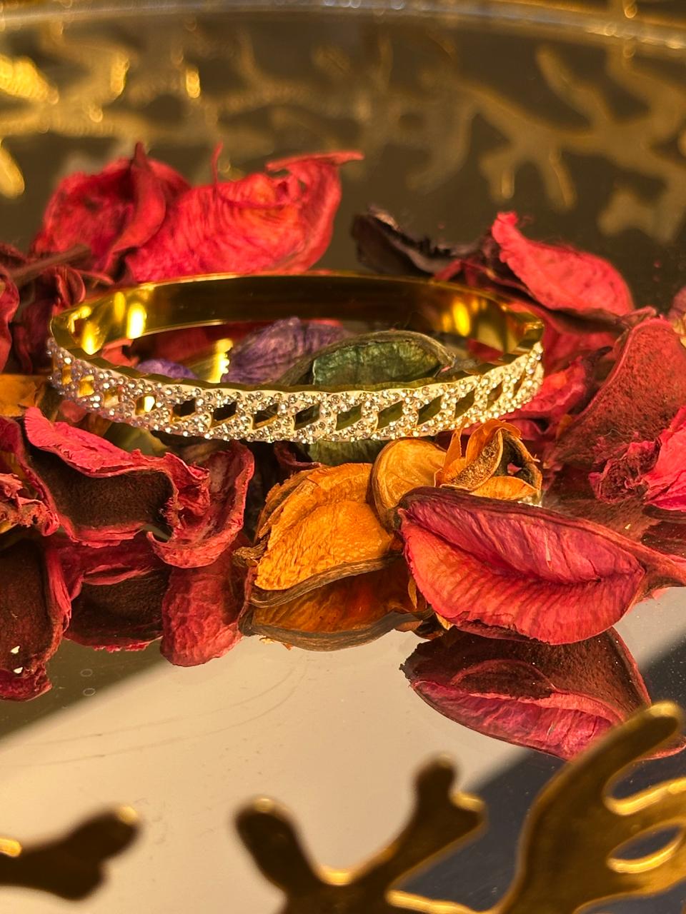 The Iced Curb Bangle
