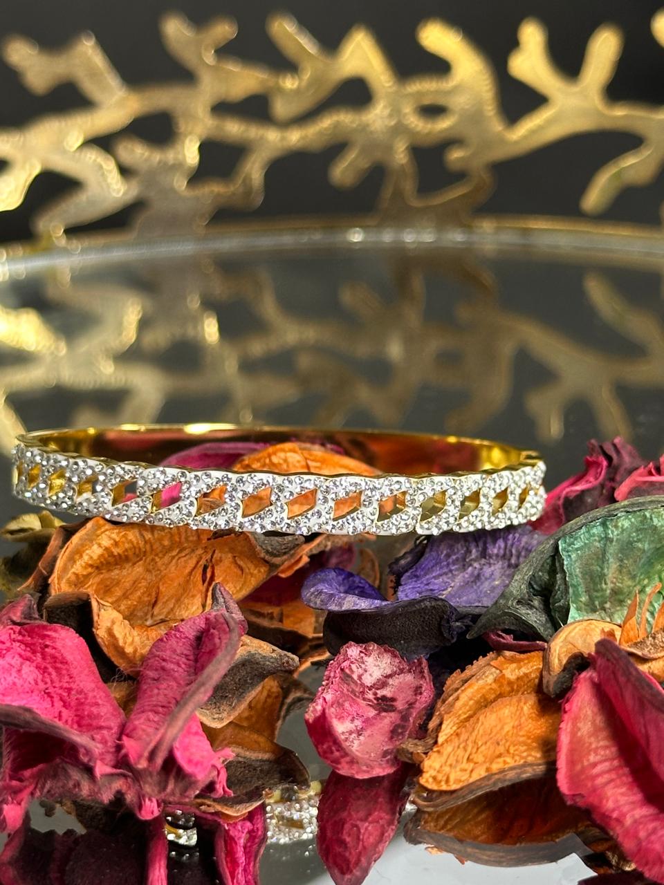 The Iced Curb Bangle