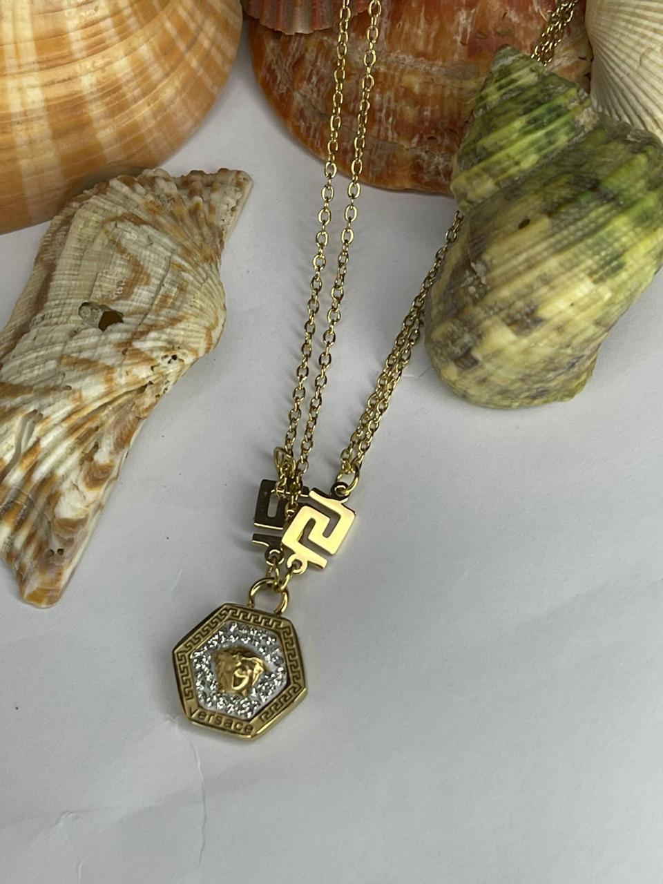 Chanel logo pendent